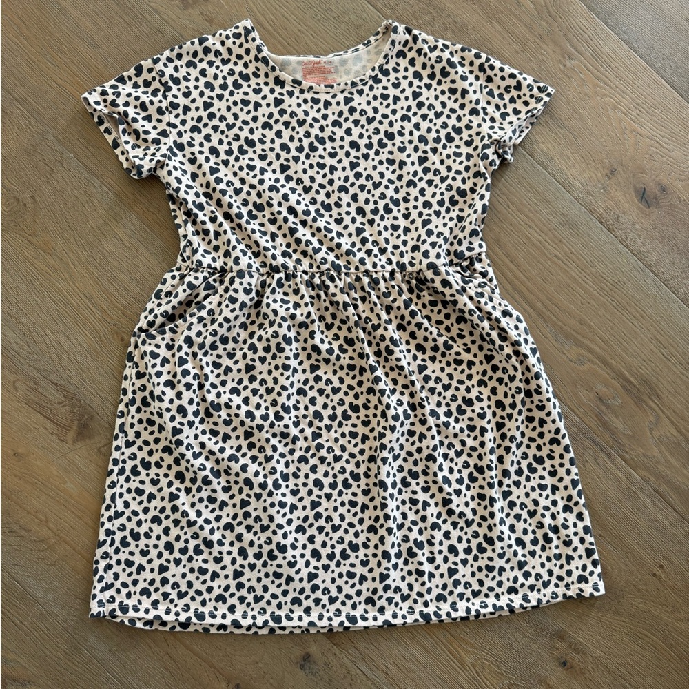 ⚡️Cat & Jack Girl’s Short Sleeve Leopard Dress